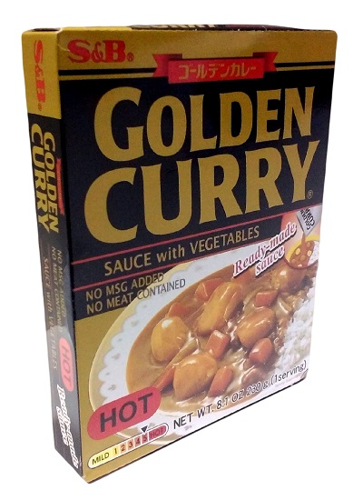 Golden curry con verdure piccante S&B 230 g.